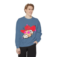 Preppy Mascot, Ole Miss Rebels, Colonel Reb Comfort Colors Garment Dyed Unisex Sweatshirt, College Football, SEC outfit