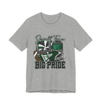 West Point High Green Wave Football Tee, Unisex Shirt for Fans, Sports Apparel, Short Sleeve Jersey, High School Team Spirit Wear, Game Day