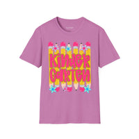 Kindergarten Graphic T-Shirt — Colorful Pencil Back-to-School Tee