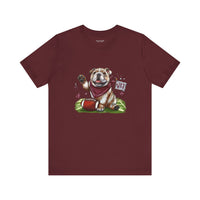 Vintage Bulldog Pride Football Bella Canvas Unisex T-shirt