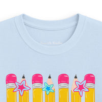 Kids Tee — Pink Pencils 'Pre-K' Back-to-School Graphic Shirt
