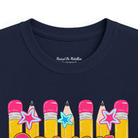 Second Grade Kids T‑Shirt — Colorful Pencil Back‑to‑School Tee