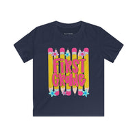 First Grade Kids T‑Shirt — Pencil Back-to-School Tee