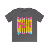 Kids Tee — Pink Pencils 'Pre-K' Back-to-School Graphic Shirt