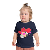 Bella Canvas Infant Tee, Preppy Mascot, Colonel Reb baby girl T-shirt, Ole Miss Rebels, College Football, SEC