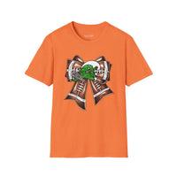 'Green Wave' Glitter Bow Gildan Soft-style T-shirt