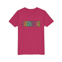 Colorful Leopard 'Green Wave' Youth Bella Canvas T-shirt