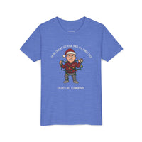 Festive Youth Tee, Holiday Shirt, Christmas Tee, Kids Graphic Tee, Fun Holiday Apparel, Santa Humor Shirt