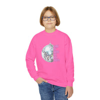 Youth New Year's Eve Disco Ball Crewneck Sweatshirt Gildan