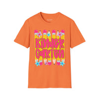 Kindergarten Graphic T-Shirt — Colorful Pencil Back-to-School Tee