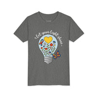 'Let Your Light Shine' Autism Awareness Bella Canvas Youth T-shirt
