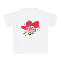 Youth Comfort Colors Midweight T-shirt, Preppy Mascot Ole Miss Rebels, Colonel Reb girls tee, College Football outfit, SEC