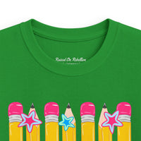 Kids Tee — Pink Pencils 'Pre-K' Back-to-School Graphic Shirt