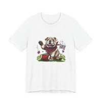Vintage Bulldog Pride Football Bella Canvas Unisex T-shirt