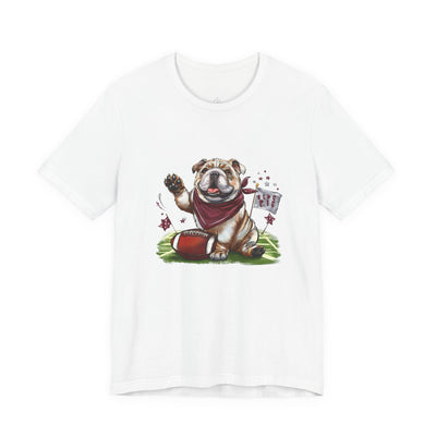 Vintage Bulldog Pride Football Bella Canvas Unisex T-shirt