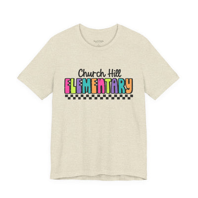 'Church Hill Elementary' Bella Canvas Teacher T-shirt