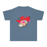 Youth Comfort Colors Midweight T-shirt, Preppy Mascot Ole Miss Rebels, Colonel Reb girls tee, College Football outfit, SEC