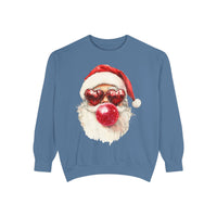 Santa Bubble Blowing Comfort Colors Unisex Sweatshirt
