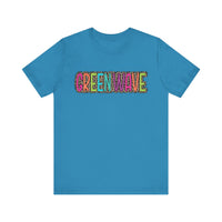 Colorful Green Wave Women's Bella Canvas T-shirt