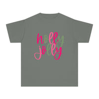 'Holly Jolly' Comfort Colors Youth T-shirt for Christmas