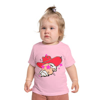 Bella Canvas Infant Tee, Preppy Mascot, Colonel Reb baby girl T-shirt, Ole Miss Rebels, College Football, SEC
