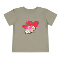 Toddler Bella Canvas Tee. Preppy Mascot T-shirt for girls, Colonel Reb outfit, Ole Miss Rebels football outfit, College Football, SEC