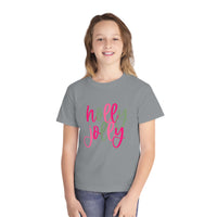'Holly Jolly' Comfort Colors Youth T-shirt for Christmas