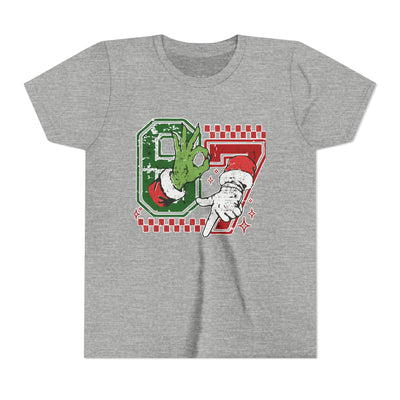 Six Seven Grinch and Santa T-Shirt - Bella Canvas Youth