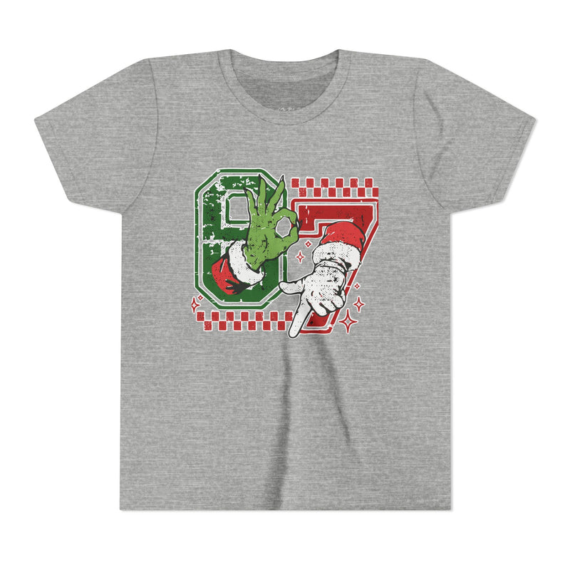 Six Seven Grinch and Santa T-Shirt - Bella Canvas Youth