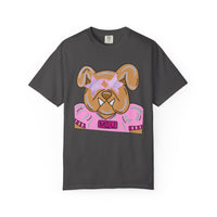 MSU Pink Bulldog  with stars T-Shirt — Women's Comfort Color Tee