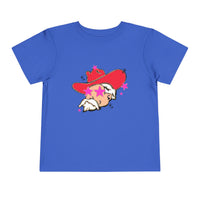 Toddler Bella Canvas Tee. Preppy Mascot T-shirt for girls, Colonel Reb outfit, Ole Miss Rebels football outfit, College Football, SEC