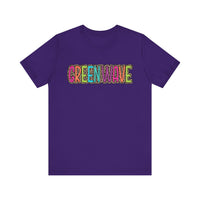 Colorful Green Wave Women's Bella Canvas T-shirt