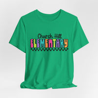 'Church Hill Elementary' Bella Canvas Teacher T-shirt