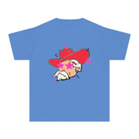 Youth Comfort Colors Midweight T-shirt, Preppy Mascot Ole Miss Rebels, Colonel Reb girls tee, College Football outfit, SEC
