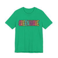 Colorful Green Wave Women's Bella Canvas T-shirt