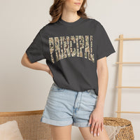 'Principal' Camo Graphic Comfort Colors T-Shirt