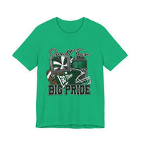 West Point High Green Wave Football Tee, Unisex Shirt for Fans, Sports Apparel, Short Sleeve Jersey, High School Team Spirit Wear, Game Day