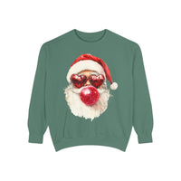Santa Bubble Blowing Comfort Colors Unisex Sweatshirt