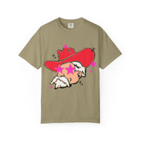 Preppy Mascot, Ole Miss Rebels, Colonol Reb Comfort Colors Garment Dyed Unisex Tee, College Football t-shirt