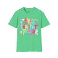 'This Teacher Prays' Gildan Soft-style T-shirt