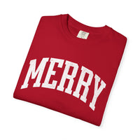 'Merry' Comfort Colors T-shirt for Christmas