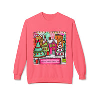 Festive Holiday Fleece Sweatshirt with Colorful Christmas Design, Cozy Crewneck, Perfect for Winter Celebrations, Gift for Him/Her, [...]