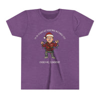 Festive Youth Tee, Holiday Shirt, Christmas Tee, Kids Graphic Tee, Fun Holiday Apparel, Santa Humor Shirt