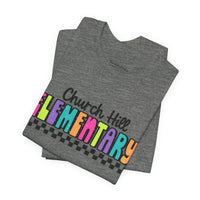 'Church Hill Elementary' Bella Canvas Teacher T-shirt