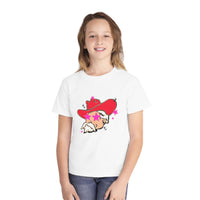 Youth Comfort Colors Midweight T-shirt, Preppy Mascot Ole Miss Rebels, Colonel Reb girls tee, College Football outfit, SEC
