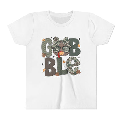 'Gobbler' Girly Thanksgiving Youth Bella Canvas T-shirt