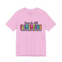 'Church Hill Elementary' Bella Canvas Teacher T-shirt