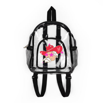 Ole Miss Rebels Clear Stadium Backpack — Colonel Reb with Pink Star Eyes (SEC Football)