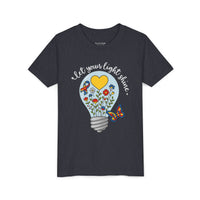 'Let Your Light Shine' Autism Awareness Bella Canvas Youth T-shirt