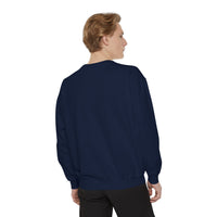 Neon Thanksgiving Turkey Comfort Colors Unisex Crewneck Sweatshirt